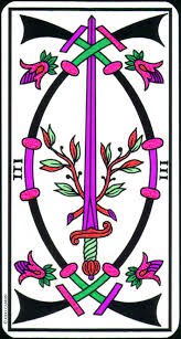 Meaning of the 3 of swords of the tarot