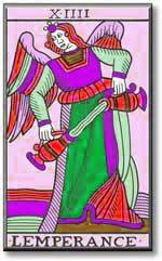 Temperance - Marseille Tarot Card Interpretation