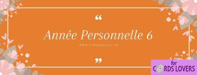 L'anno personale 6 in numerologia