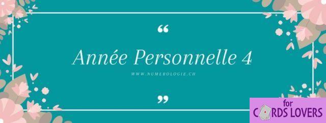 Anno personale 4 in numerologia