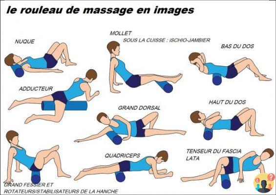 6 esercizi con rullo massaggiante