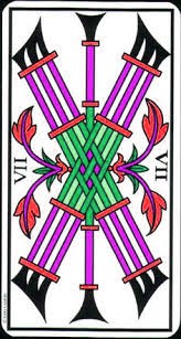 Meaning of the card of 7 of Wands on Tarot